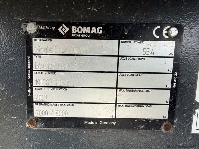Roller train BOMAG BW 177 BVC-5