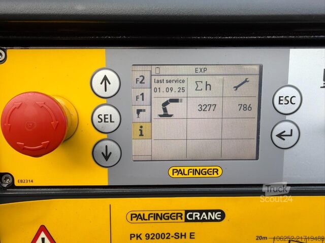 Læsseplatform Volvo FH 750 8x2 + KRAN PALFINGER PK92002 SH E (6x - ...