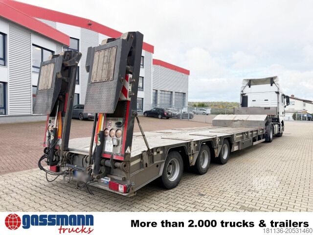 Nízkoložný návěs  GVN Trailer 329, Liftachse, Verbr. auf 3m, hydr.