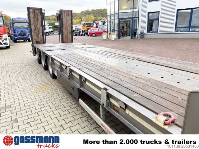 Tieflader-Sattelauflieger  GVN Trailer 329, Liftachse, Verbr. auf 3m, hydr.