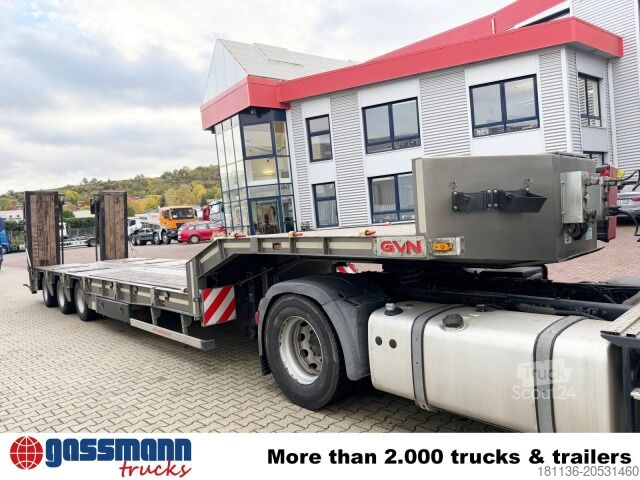 Nízkoložný návěs  GVN Trailer 329, Liftachse, Verbr. auf 3m, hydr.