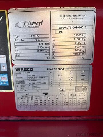 Containertransport Fliegl Containerchassis für 2 Wechselbrücken 15 m extr...