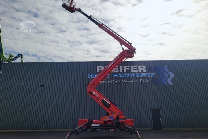 Articulated telescopic work platform Platform Basket Spider 27.14 CE Declaration, Valid inspection, *Gu