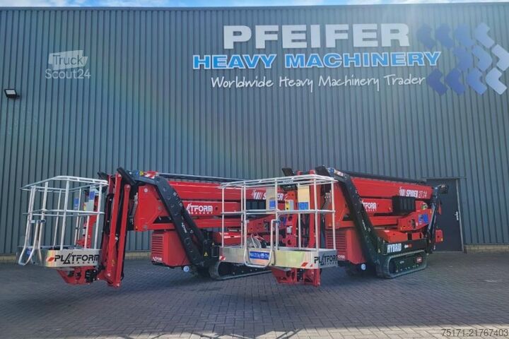 Articulated telescopic work platform Platform Basket Spider 27.14 CE Declaration, Valid inspection, *Gu