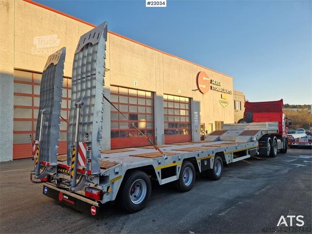 Dieplader Alim Treyler Fully galvanized machine semi-trailer. Hyd