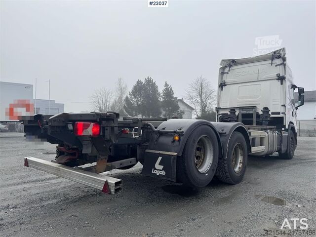 Alusta ja ohjaamo Scania G500 6x2 container chassis truck