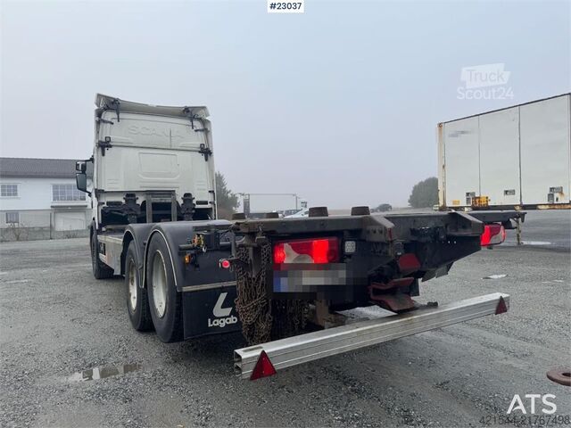 Alusta ja ohjaamo Scania G500 6x2 container chassis truck