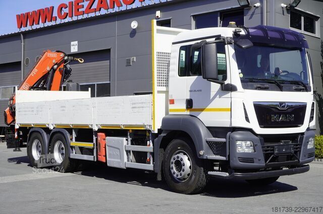 Plošina s jeřábem MAN TGS 26.420 6x4 / Fassi F215A.2.24