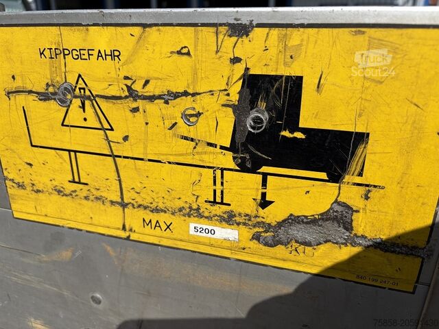 Değiştirilebilir gövde açık Krone Baustoff Wechselbrücke 7,45m Türen