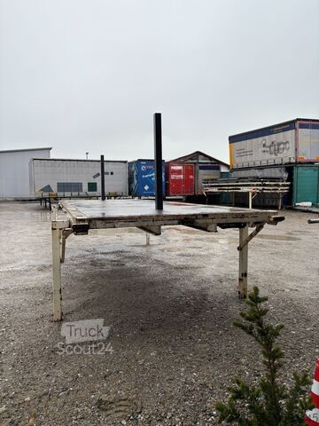 Intercambiar cuerpo abierto Krone Plattform 7,45m mit Steckrungen mittig