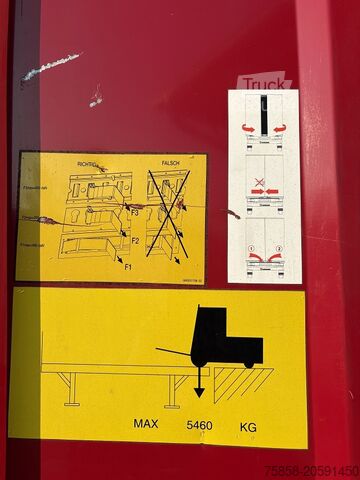 Cambio de carrocería por carrocería de caja Krone 7,45m Wechselkoffer mit Türen