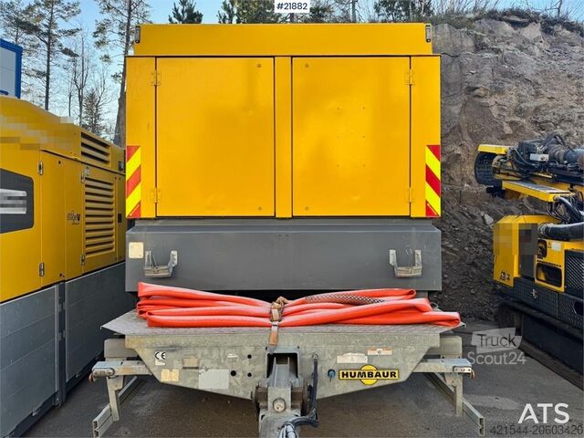 Kompresor Atlas Copco Y35 Air Compressor on Humbaur chassis.