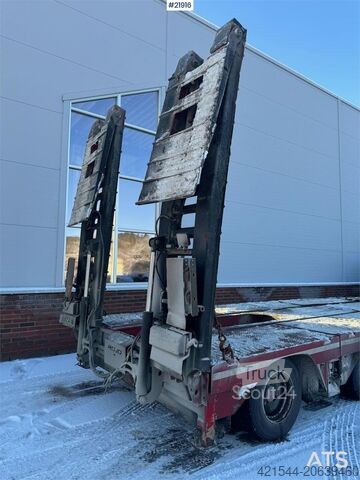 Cargador bajo Rojo GPE4 machine semi-trailer