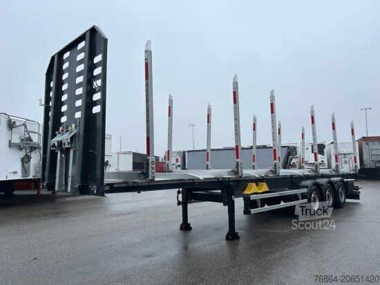 Remorque forestière à grumes SCHWARZMüLLER Y-SERIE, HOLZAUFLIEGER, 6 RUNGENPAARE, SAF-ACHSEN, LIFTACHSE
