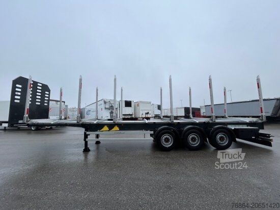 Remorque forestière à grumes SCHWARZMüLLER Y-SERIE, HOLZAUFLIEGER, 6 RUNGENPAARE, SAF-ACHSEN, LIFTACHSE