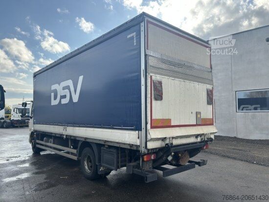 Samochód ciężarowy z plandeką typu platforma DAF LF 260 16 TONNER PLANE MIT LBW, AUTOMATIK, E6