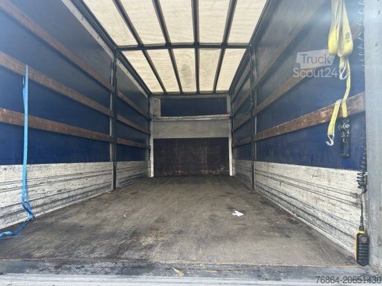 Samochód ciężarowy z plandeką typu platforma DAF LF 260 16 TONNER PLANE MIT LBW, AUTOMATIK, E6