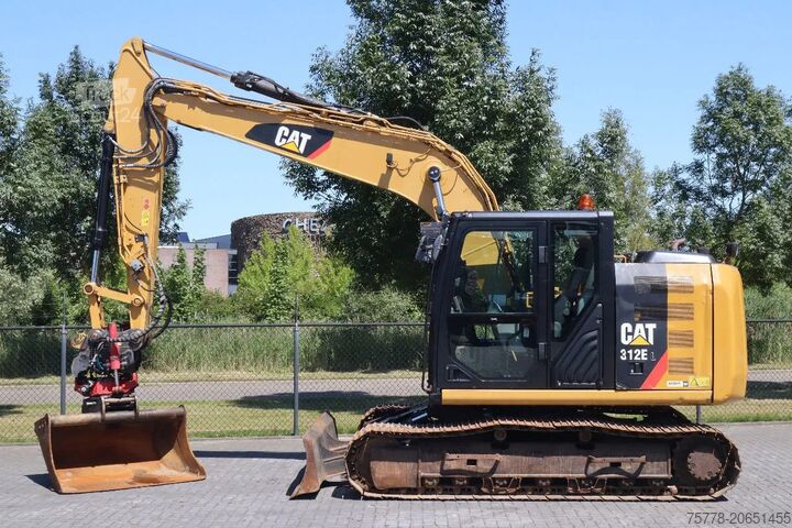 Rupsgraafmachine Caterpillar 312 EL | 312 E L | ROTOTILT & BUCKET | DOZERBLADE