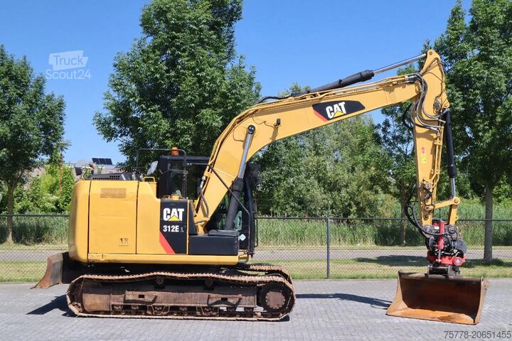 Rupsgraafmachine Caterpillar 312 EL | 312 E L | ROTOTILT & BUCKET | DOZERBLADE