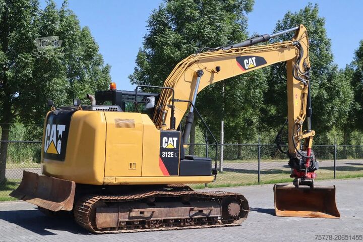 Rupsgraafmachine Caterpillar 312 EL | 312 E L | ROTOTILT & BUCKET | DOZERBLADE