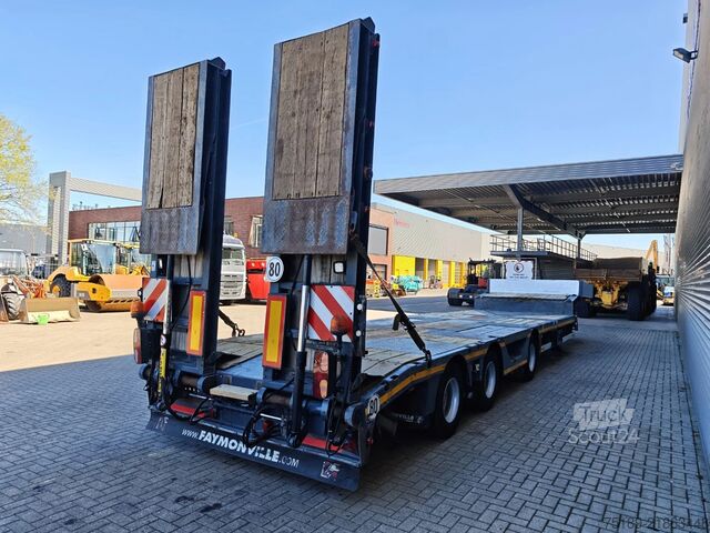 Semi low-loader Faymonville F-S43-1ABA 4 Meter Extand. Radmulden Ramps!