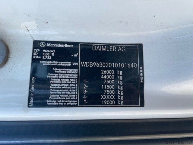 Garbage truck Mercedes-Benz 2533 Antos 6x2 Faun VarioPressII/Delta 2301