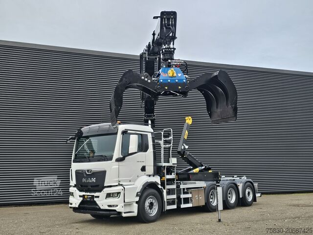 Kablio rankenos sistema MAN TGS 35.470 8x4 / HMF 2243 Z KRAAN + HAAKARM
