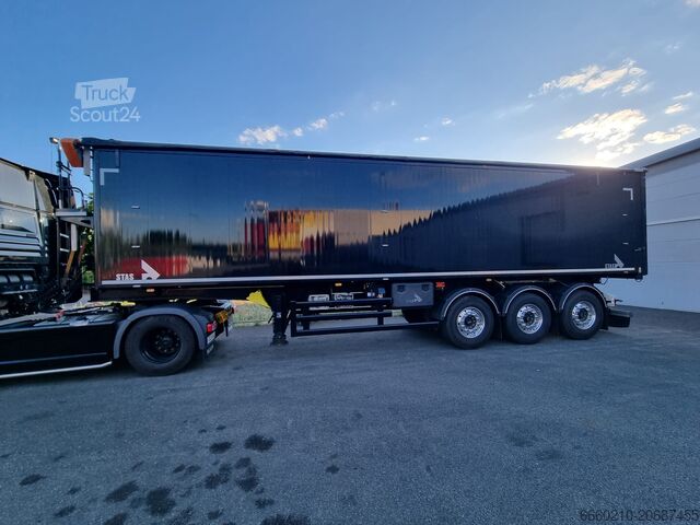 Kipper oplegger Stas AGROSTAR 55,6m³ Top-Zustand Auto-Verdeck