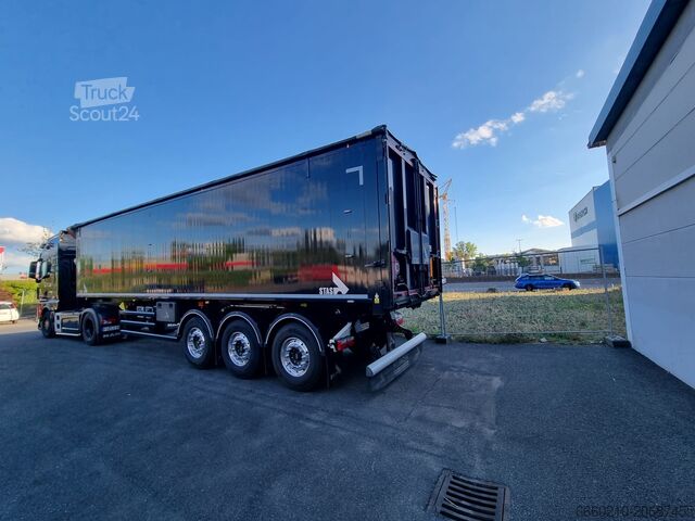 Kipper oplegger Stas AGROSTAR 55,6m³ Top-Zustand Auto-Verdeck