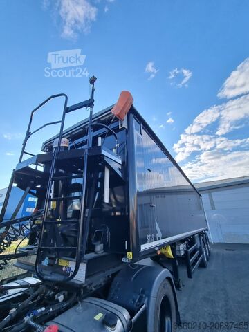 Kipper oplegger Stas AGROSTAR 55,6m³ Top-Zustand Auto-Verdeck