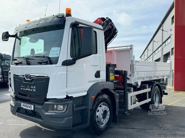 3-sidig tipper MAN TGM 18.320 4x2 BB 3-Seiten Krankipper Palfinger