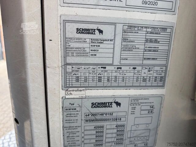 Refrigerated/frozen transport Schmitz Cargobull SKO 24 5x Meatrails Rohrbahnen Fleisch Carrier ...