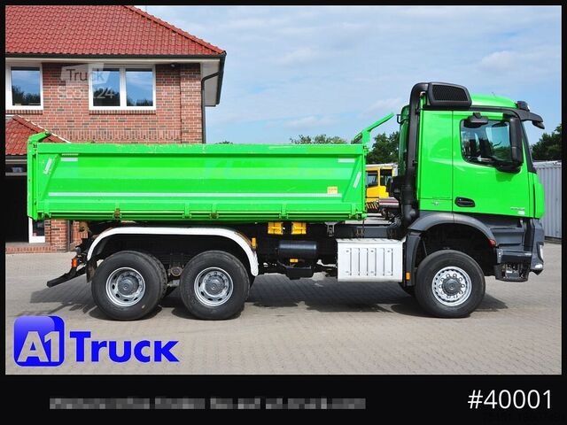 Trijų pusių savivartis sunkvežimis MERCEDES-BENZ Arcos 3342 BB, 6X6 Meiller Bordmatik