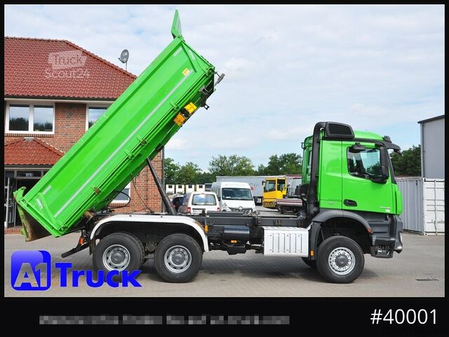 Trijų pusių savivartis sunkvežimis MERCEDES-BENZ Arcos 3342 BB, 6X6 Meiller Bordmatik
