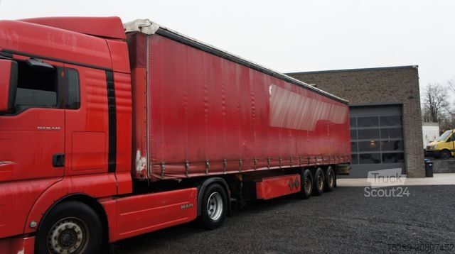 Semiremorcă deschisă cu prelată SCHMITZ CARGOBULL S01 Pritsche + Plane SAF-Achsen