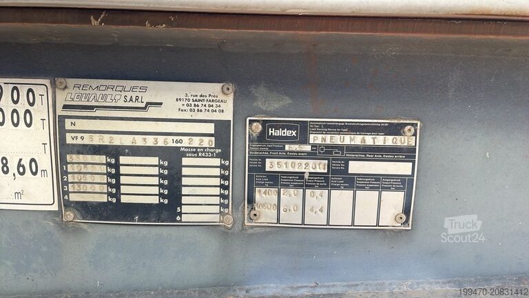 Rimorchio ribaltabile Louault VF9 Steel Trailer