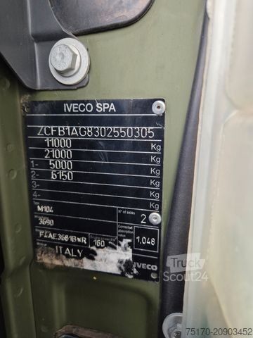 Ciężarówka z płaską platformą IVECO Eurocargo ML100E22WM-BW 4x4 Pritsche L-Haus Bett