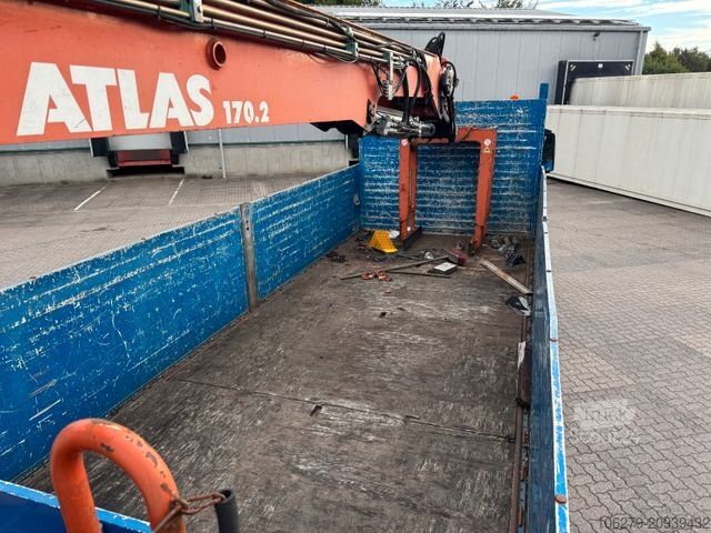 Platós teherautó MAN TGS 26.360/6x2, Atlas 170.2, Lenka.