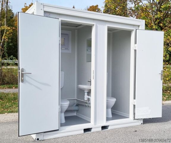 Contenedor de baño Elipo® Container WC Sanitärcontainer Toilette Doppelkabin