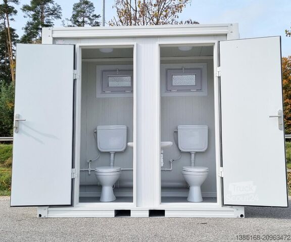 Contenedor de baño Elipo® Container WC Sanitärcontainer Toilette Doppelkabin