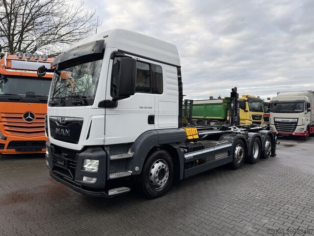 Tipvogn MAN TGS 35.420 8X2-6 Haken/ Silo M-TEC HLS 20