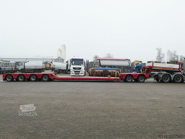 Alacsony rakfelületű félpótkocsi DOLL T6E-S3/25-2+4, Tiefbett, teleskopierbar, Dolly