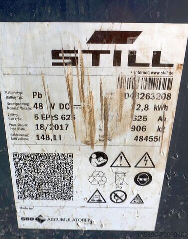 μπαταρία ανυψωτικού μηχανήματος GBD 48 Volt 5 PzS 625 Ah