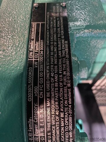 Aggregaat Cummins C2250D5E - 2.250 kVA Genset - QSK50 - DPX-18536-B