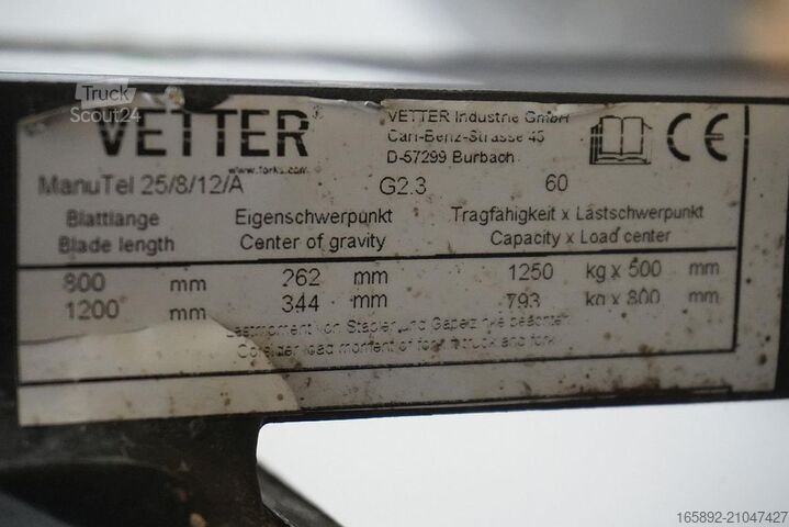 Vork VETTER Manu Tel 25/8/12A