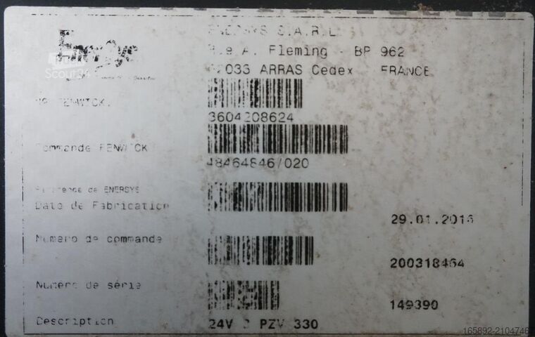 Truckbatteri HAWKER 24 Volt 3 PzV 330 Ah