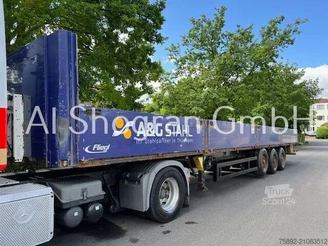 Навантажувальна платформа Fliegl BPW/Lenk  + Liftachse /Verlängerbar