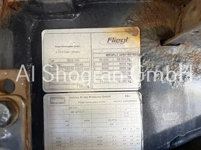 Навантажувальна платформа Fliegl BPW/Lenk  + Liftachse /Verlängerbar