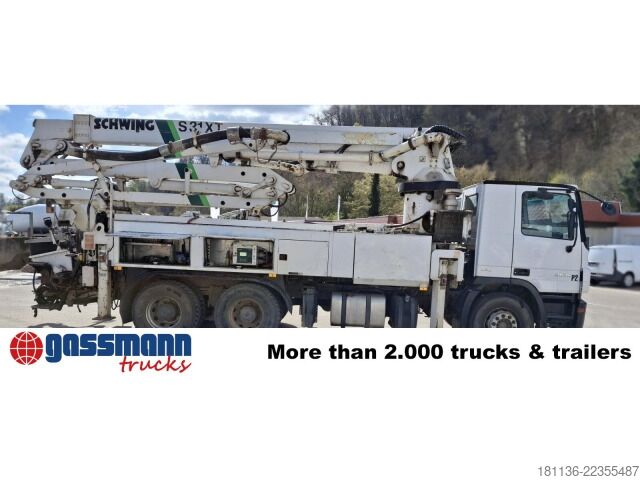 Autočerpadlo na beton Mercedes-Benz Actros 2636 6x4, Betonpumpe Schwing Stetter