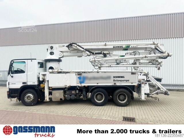 Camion pompe à béton Mercedes-Benz Actros 2636 6x4, Betonpumpe Schwing Stetter